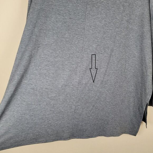 Go Couture Colorblock Top Long Sleeve Gray Green Red Black Size XL - Picture 8 of 14